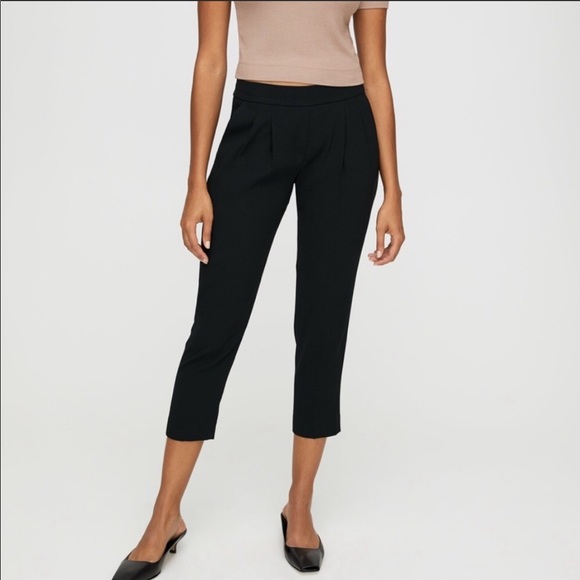 Babaton Aritzia Black Cohen Pant 